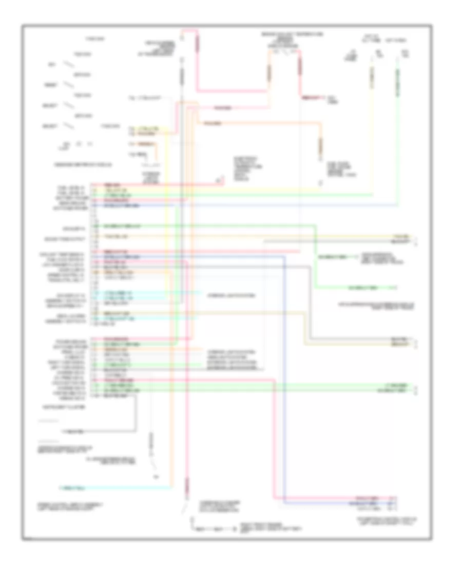 Digital Display Wiring Diagram 1 of 2 for Ford Crown Victoria 1995