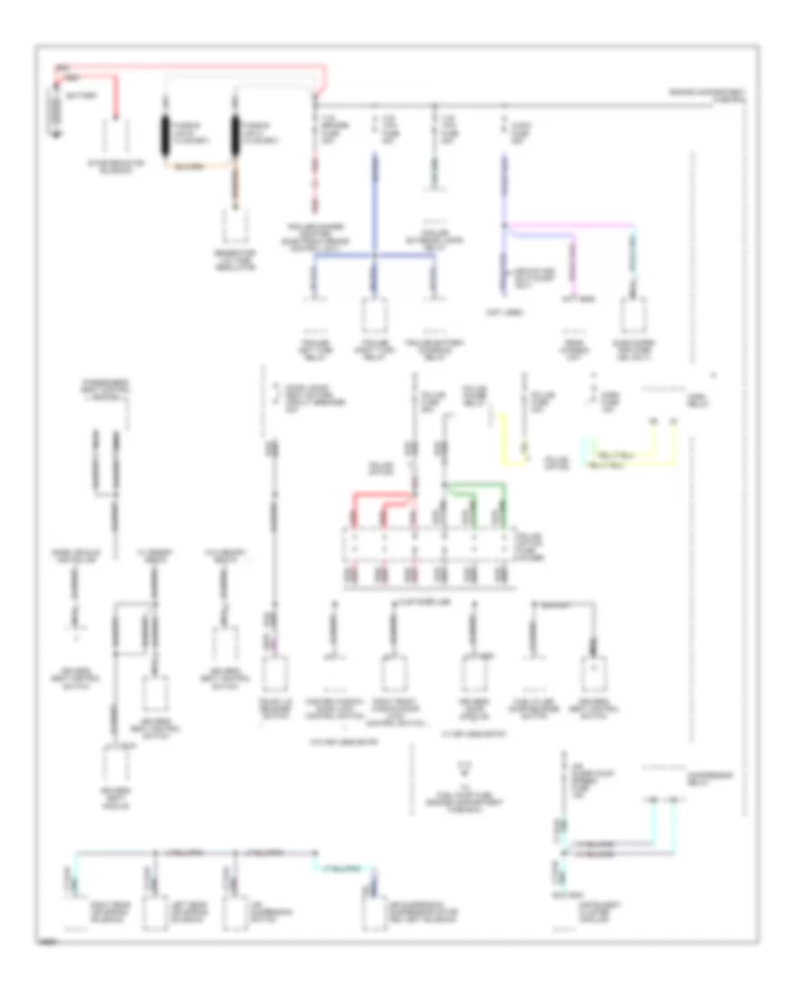 Power Distribution Wiring Diagram 1 of 4 for Ford Crown Victoria 1995