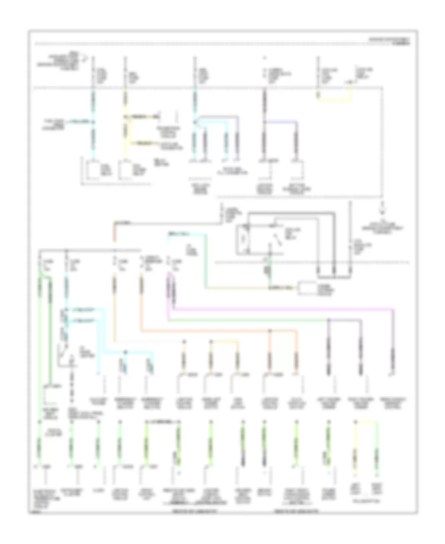 Power Distribution Wiring Diagram 2 of 4 for Ford Crown Victoria 1995