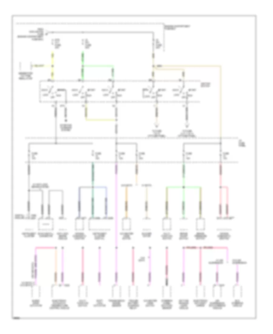 Power Distribution Wiring Diagram (3 of 4) for Ford Crown Victoria 1995