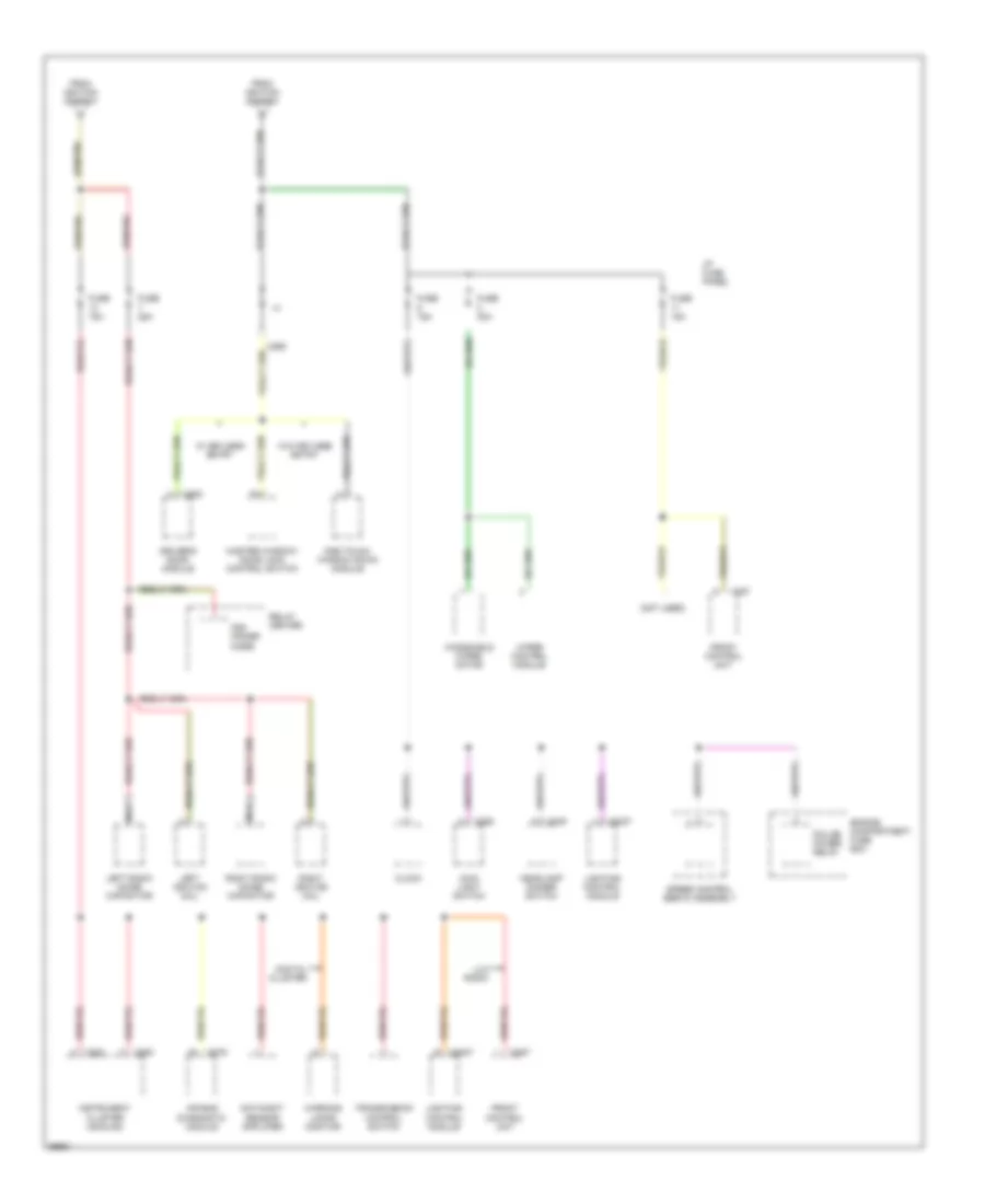 Power Distribution Wiring Diagram (4 of 4) for Ford Crown Victoria 1995