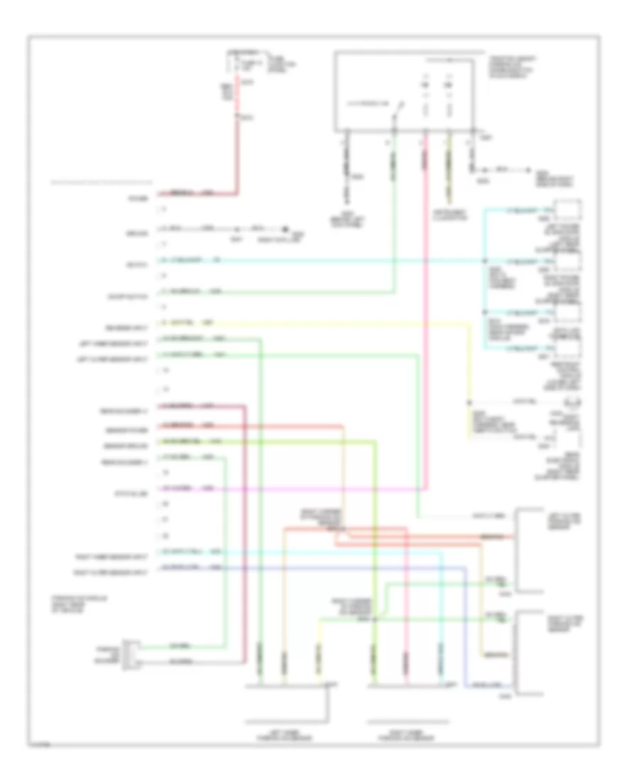 Parking Assistant Wiring Diagram for Ford Windstar SE 2000