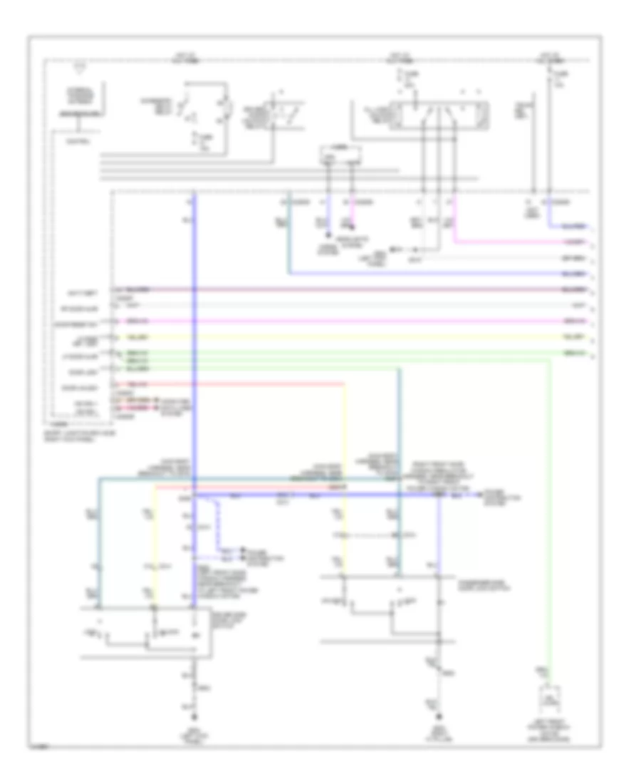 Forced Entry Wiring Diagram 1 of 2 for Ford Mustang 2011