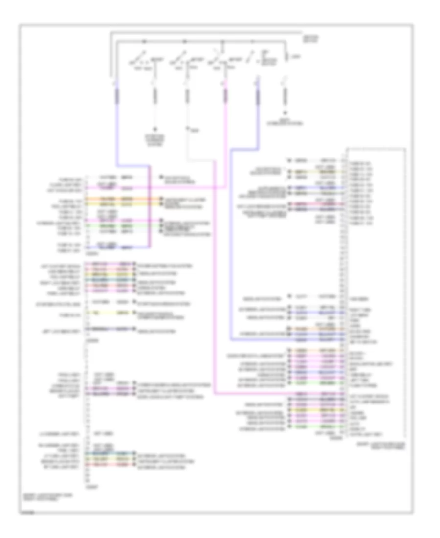 Body Control Modules Wiring Diagram 1 of 2 for Ford Mustang 2011