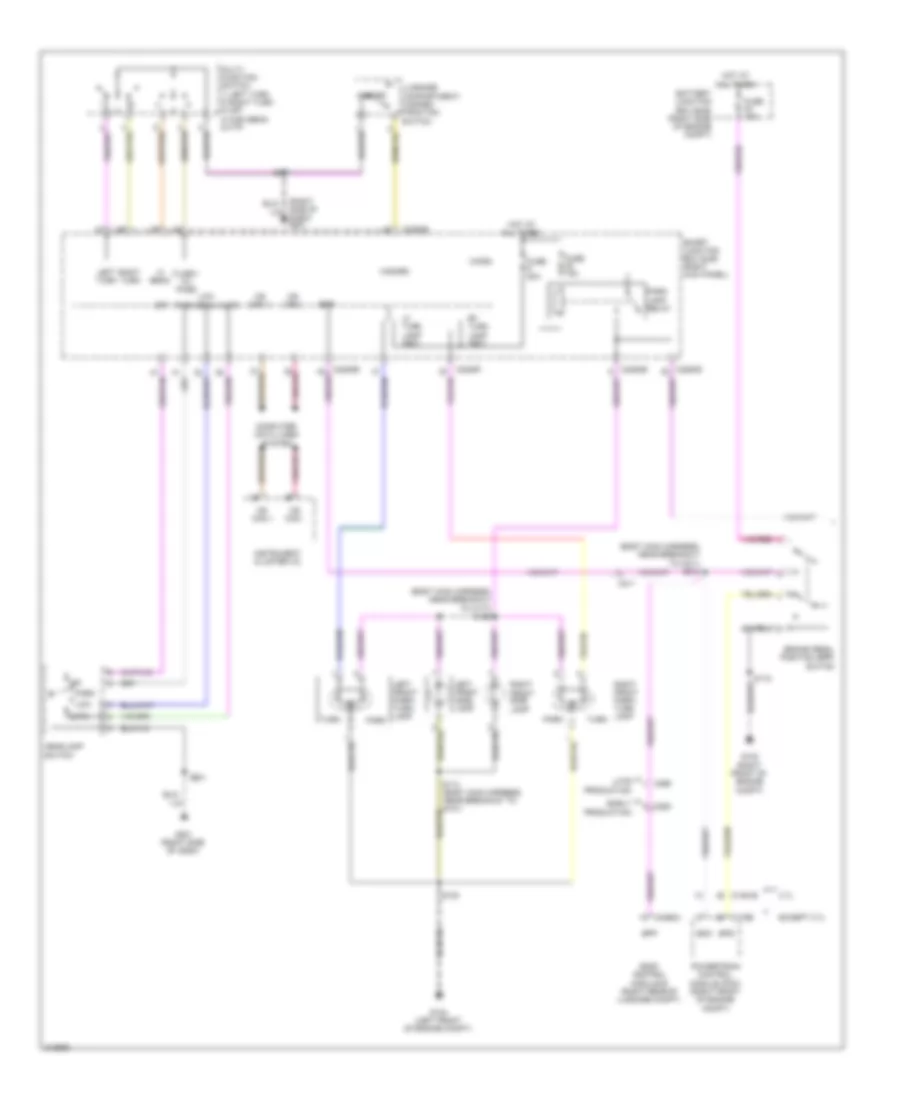 Exterior Lamps Wiring Diagram 1 of 2 for Ford Mustang 2011