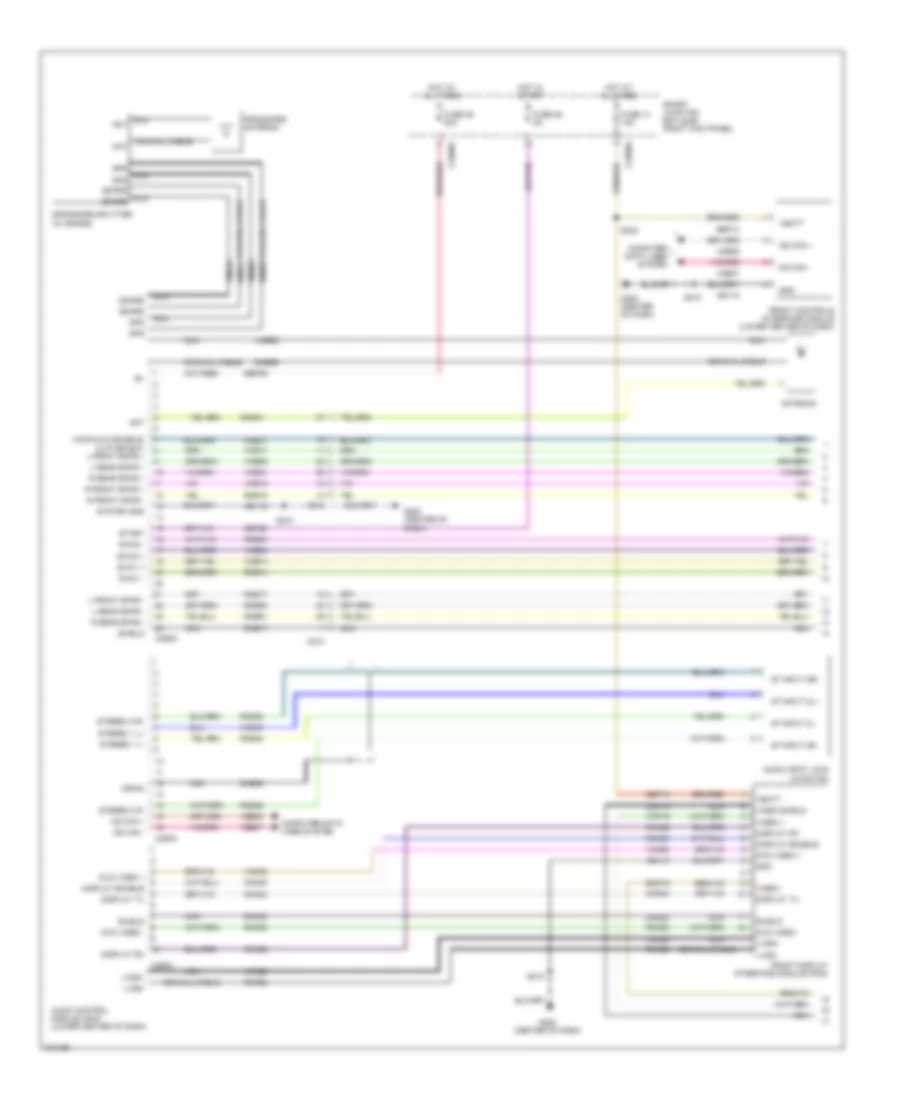 Navigation Wiring Diagram 1 of 4 for Ford Mustang 2011