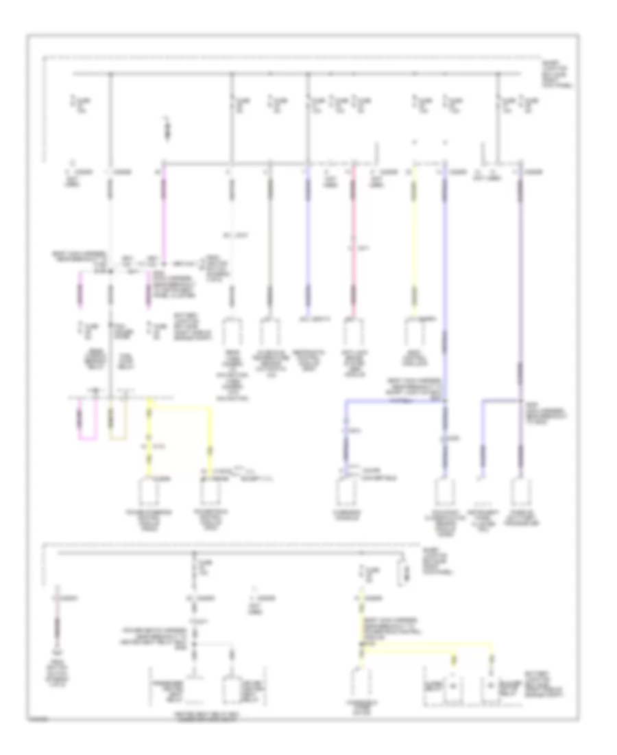 Power Distribution Wiring Diagram 5 of 5 for Ford Mustang 2011