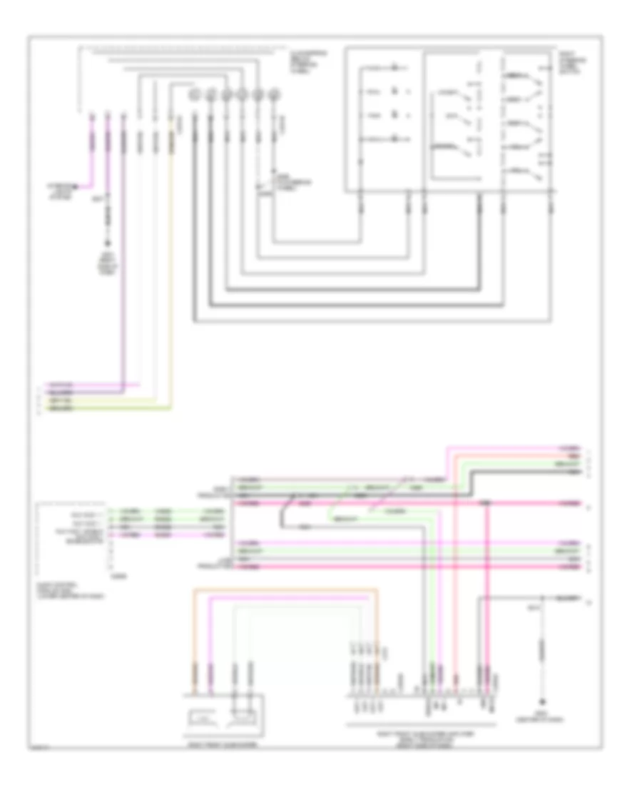 Premium Radio Wiring Diagram, with Navigation (3 of 4) for Ford Mustang 2011