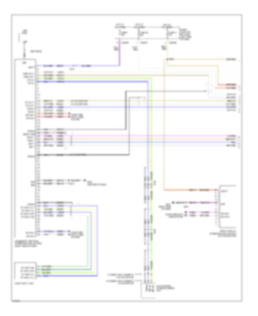 SYNC Radio Wiring Diagram 1 of 2 for Ford Mustang 2011
