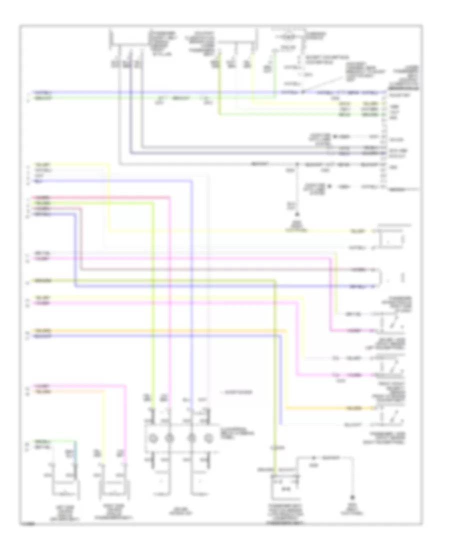Supplemental Restraints Wiring Diagram (2 of 2) for Ford Mustang 2011