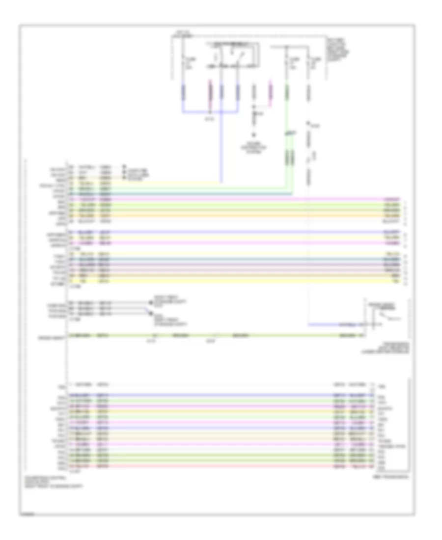 5.0L, Transmission Wiring Diagram (1 of 2) for Ford Mustang 2011