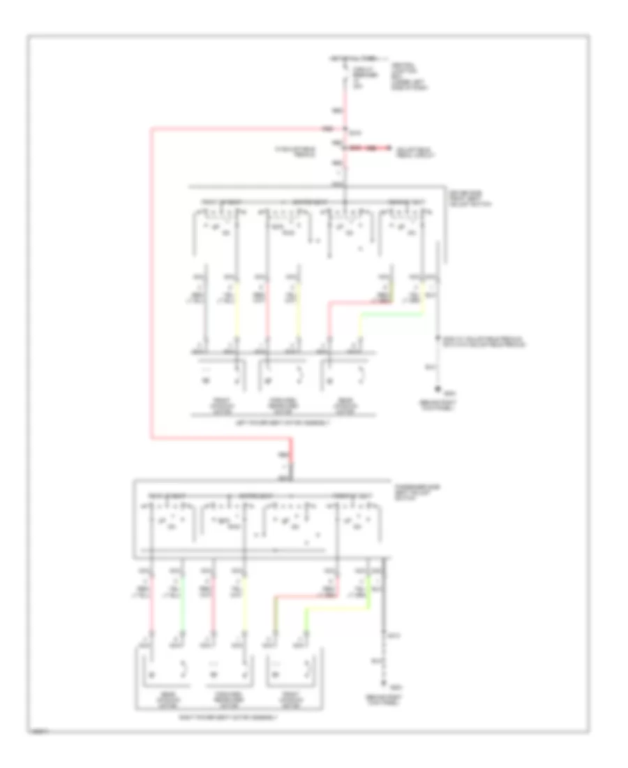 Power Seats Wiring Diagram for Ford Taurus SES 2002