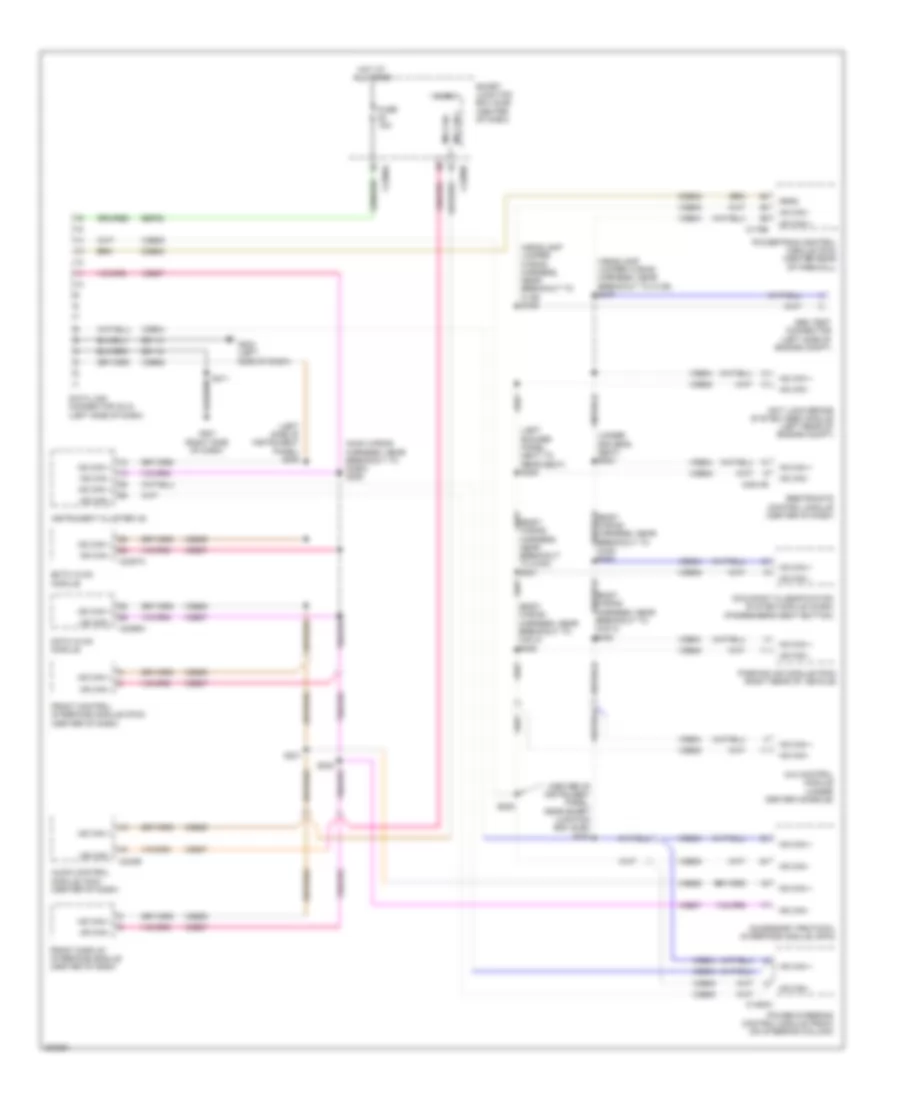 Computer Data Lines Wiring Diagram, Except Hybrid without GPS for Ford Escape Hybrid 2010