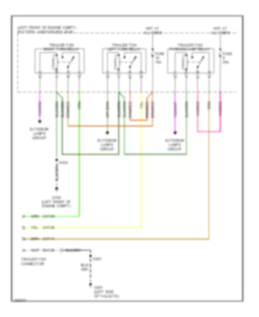 TrailerCamper Adapter Wiring Diagram for Ford Escape Hybrid 2010