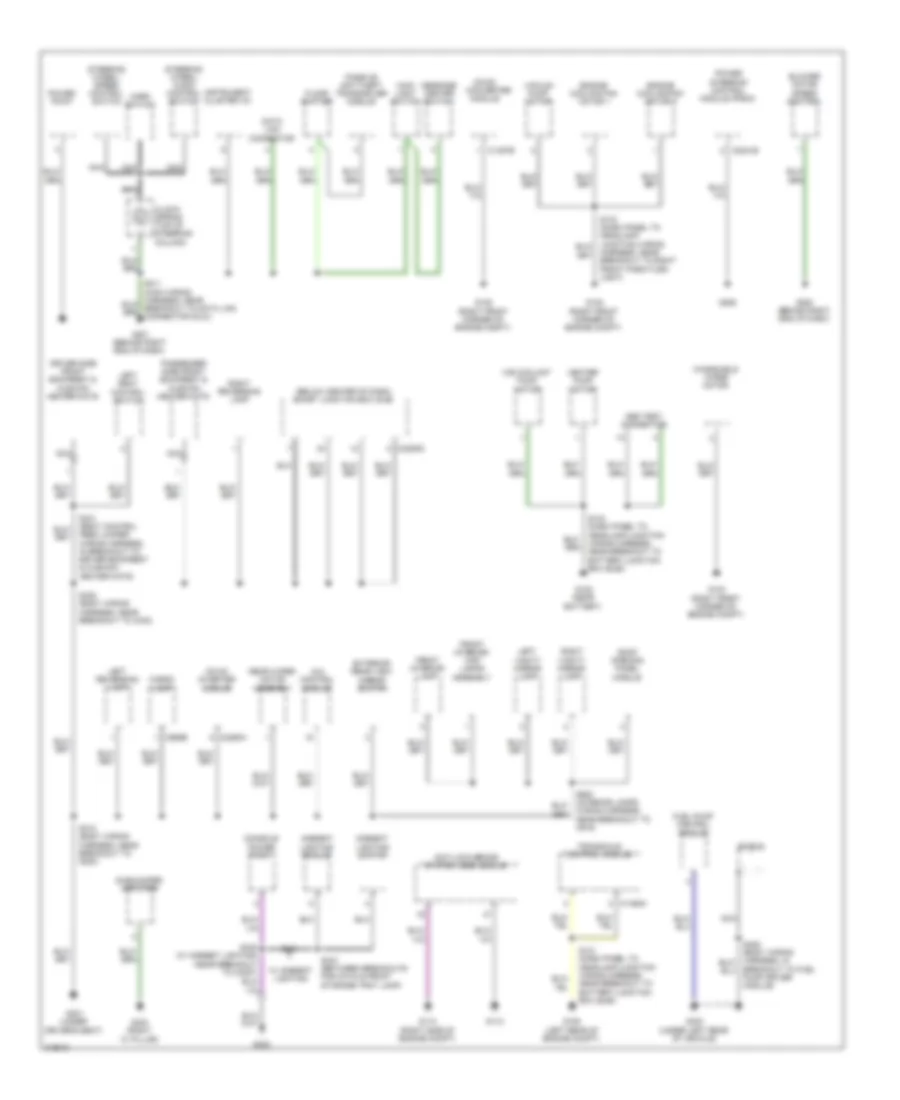 Ground Distribution Wiring Diagram, Hybrid (2 of 3) for Ford Escape Hybrid 2010