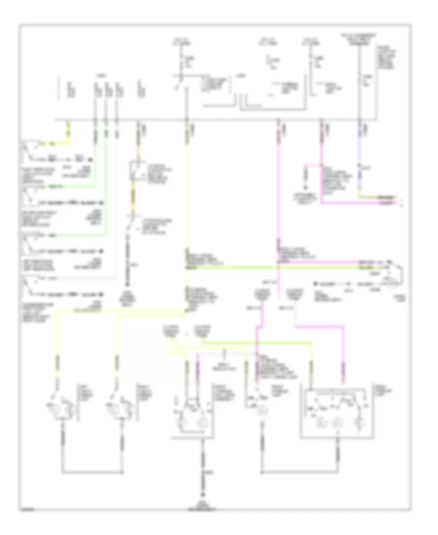 Courtesy Lamps Wiring Diagram Hybrid 1 of 2 for Ford Escape Hybrid 2010