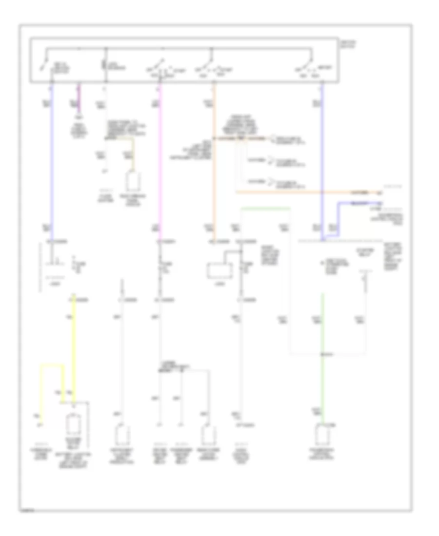 Power Distribution Wiring Diagram Except Hybrid 3 of 4 for Ford Escape Hybrid 2010