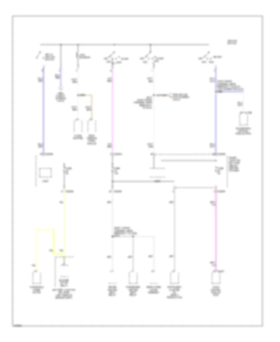 Power Distribution Wiring Diagram, Hybrid (4 of 5) for Ford Escape Hybrid 2010