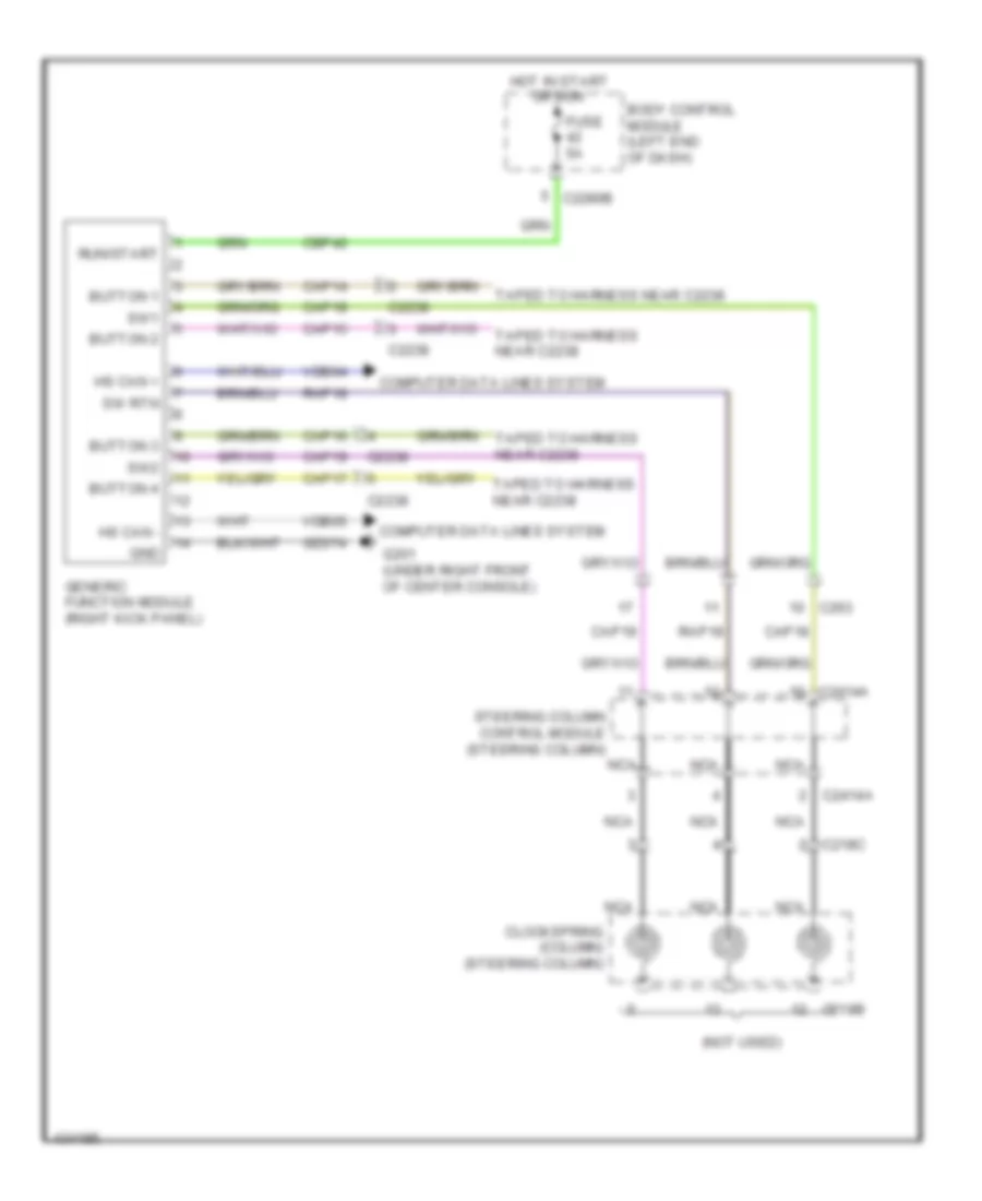 Generic Electronic Module Wiring Diagram for Ford Taurus SHO 2014
