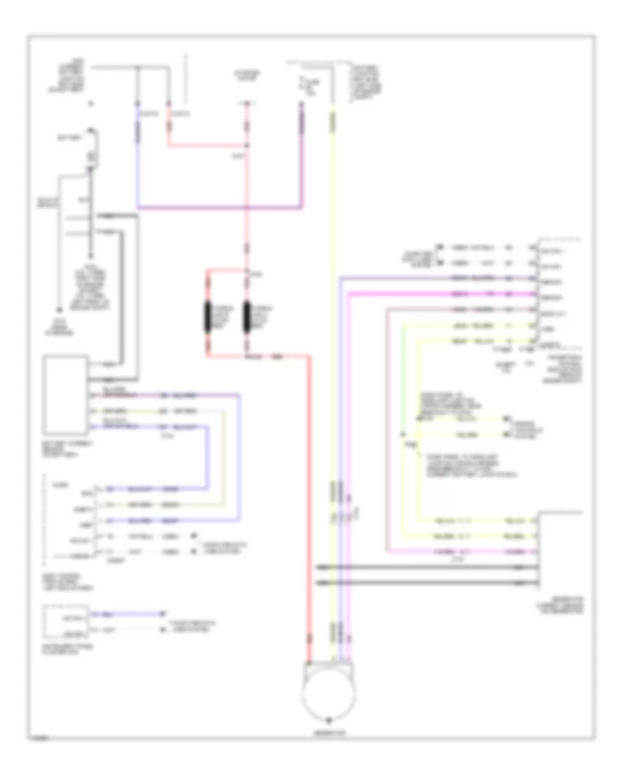 Charging Wiring Diagram for Ford Taurus SHO 2014