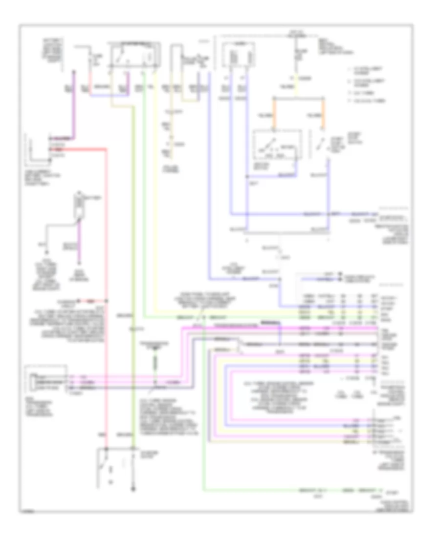 Starting Wiring Diagram for Ford Taurus SHO 2014