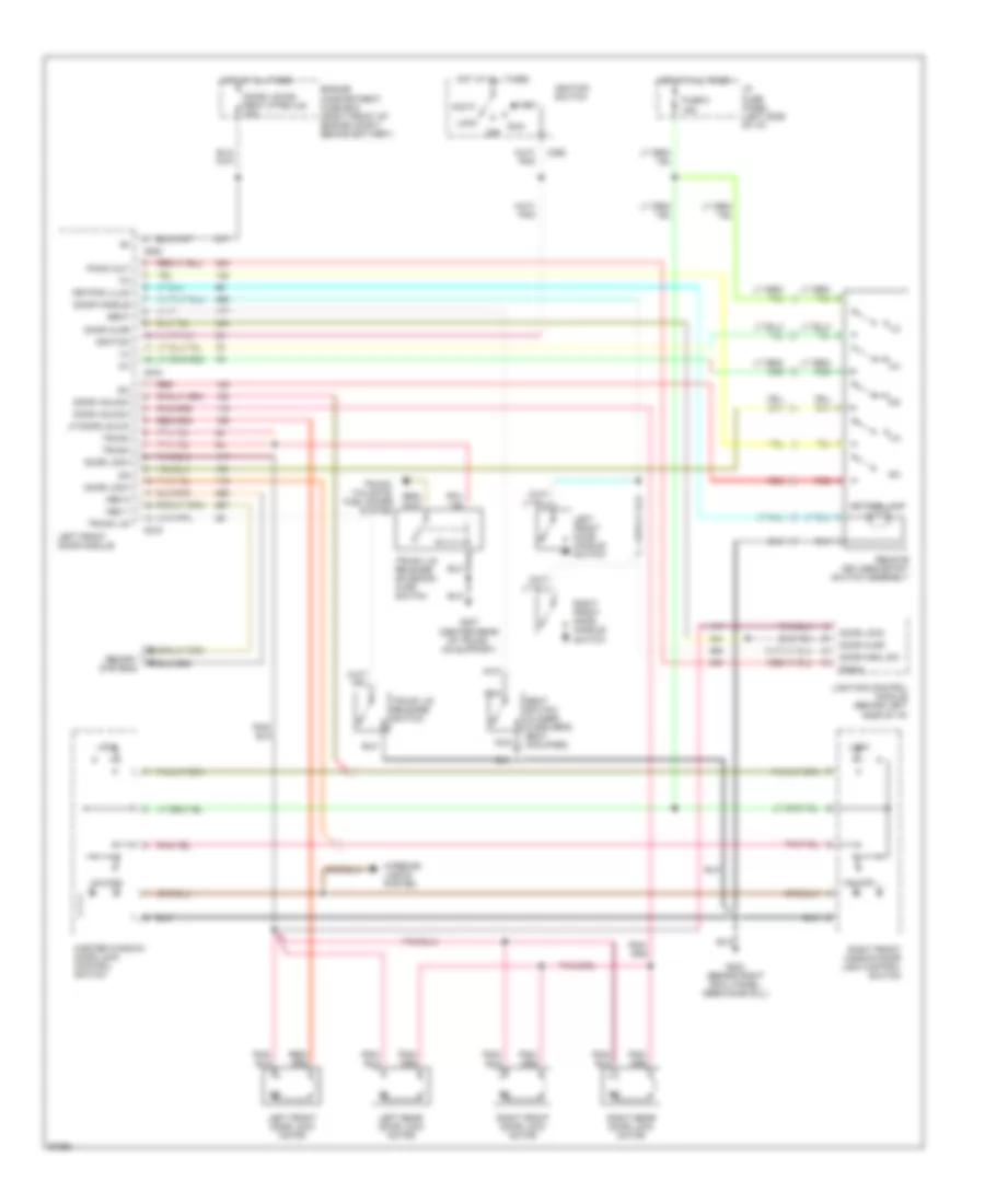 Keyless Entry Wiring Diagram for Ford Crown Victoria LX 1995