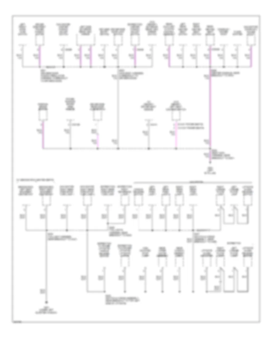 Ground Distribution Wiring Diagram 4 of 5 for Ford Expedition 2010