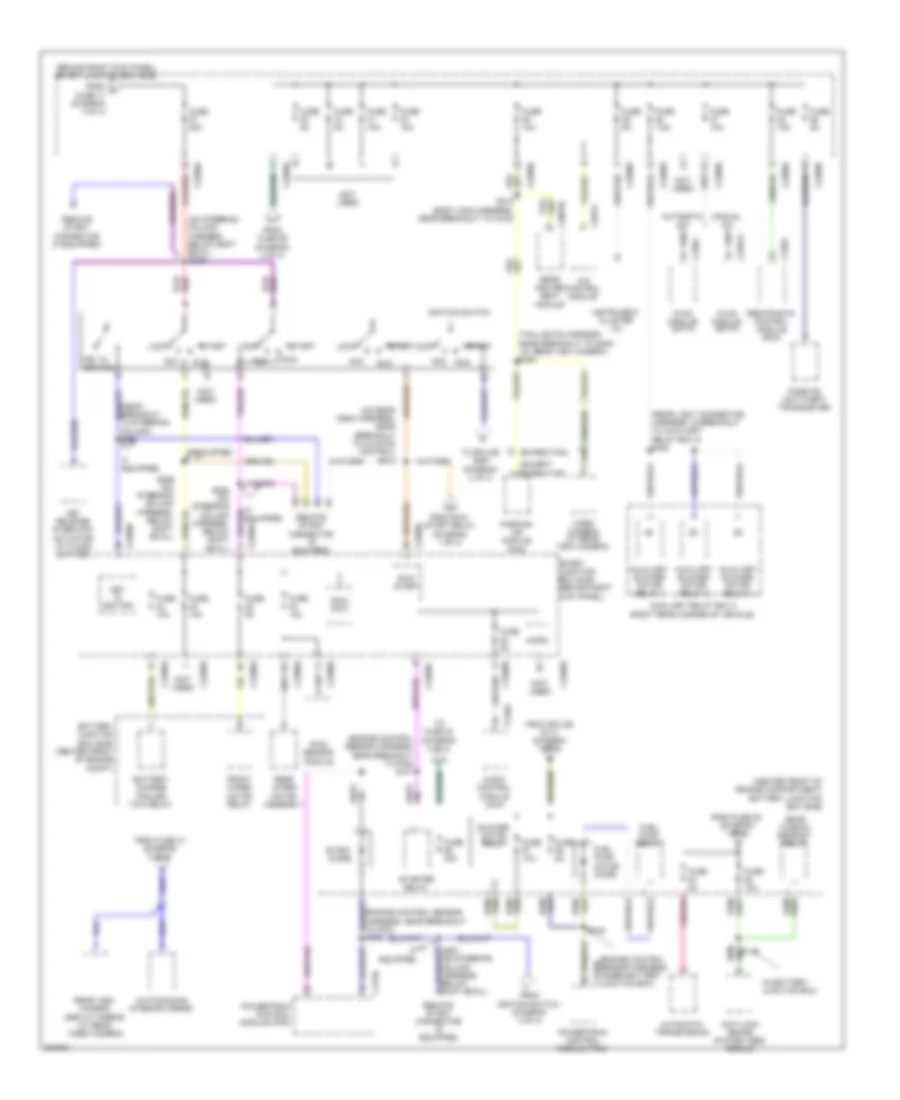 Power Distribution Wiring Diagram 4 of 4 for Ford Expedition 2010