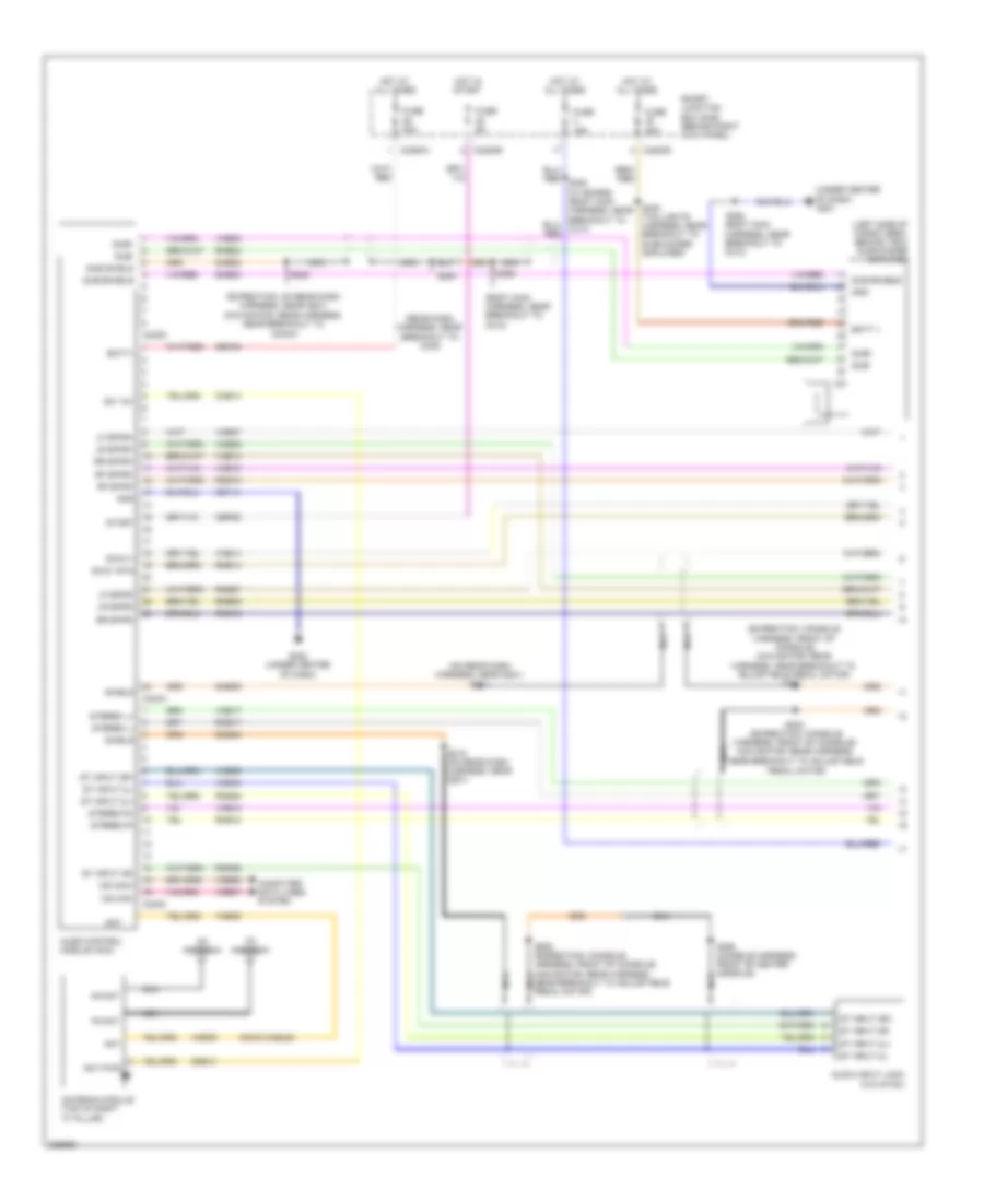 Audiophile Sound Radio Wiring Diagram, without DVD (1 of 2) for Ford Expedition 2010