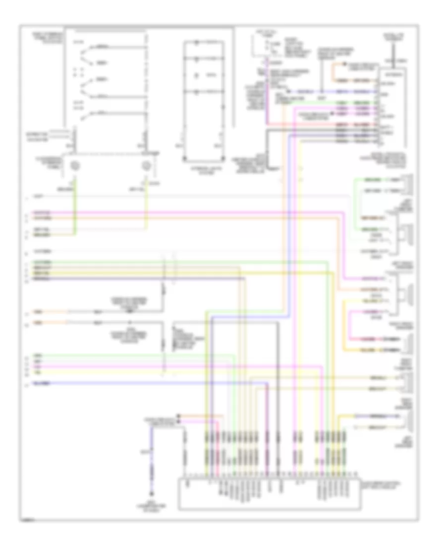 Audiophile Sound Radio Wiring Diagram, without DVD (2 of 2) for Ford Expedition 2010