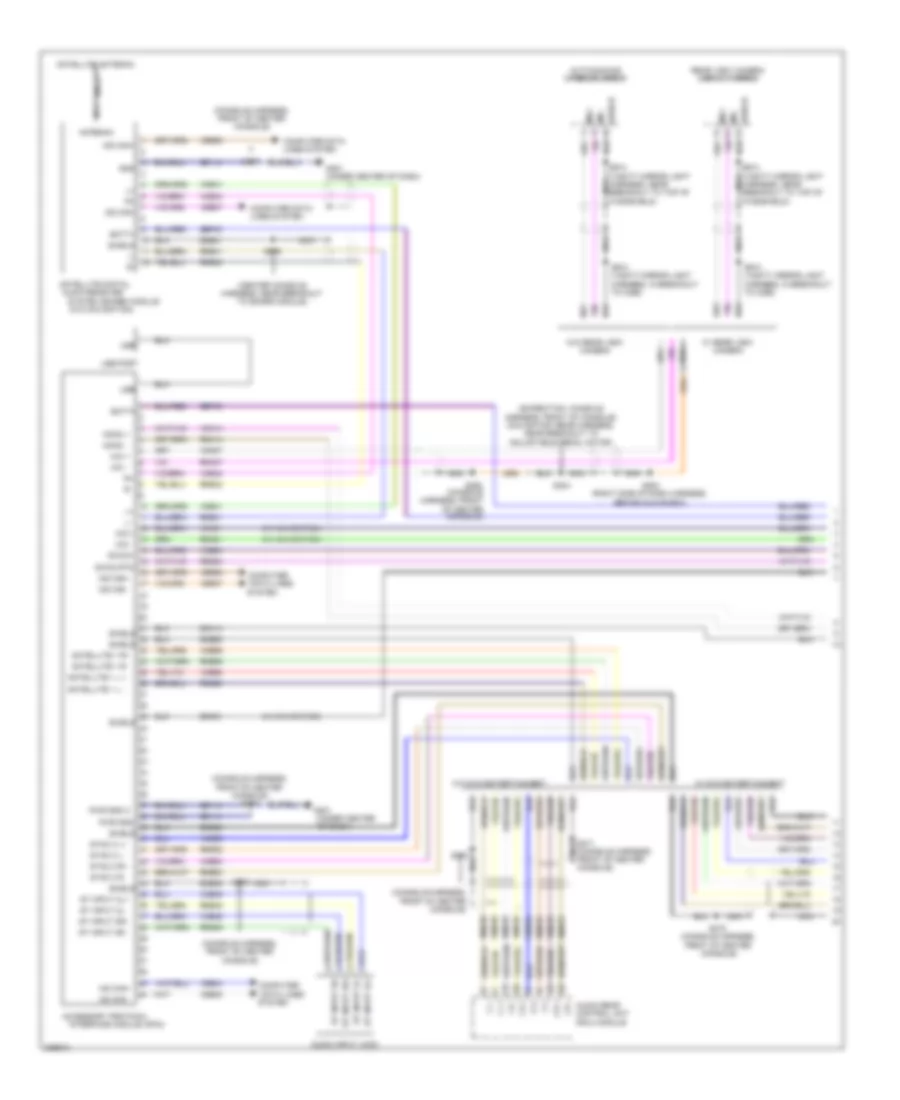 SYNC Radio Wiring Diagram 1 of 2 for Ford Expedition 2010