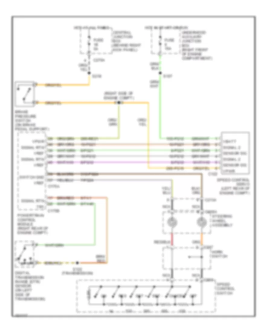 Cruise Control Wiring Diagram for Ford Thunderbird 2002