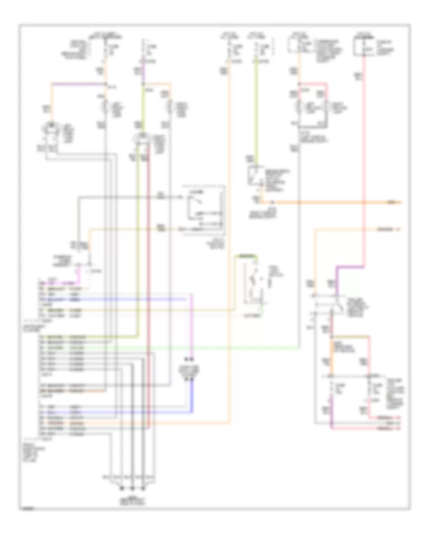 Exterior Lamps Wiring Diagram (1 of 2) for Ford Thunderbird 2002