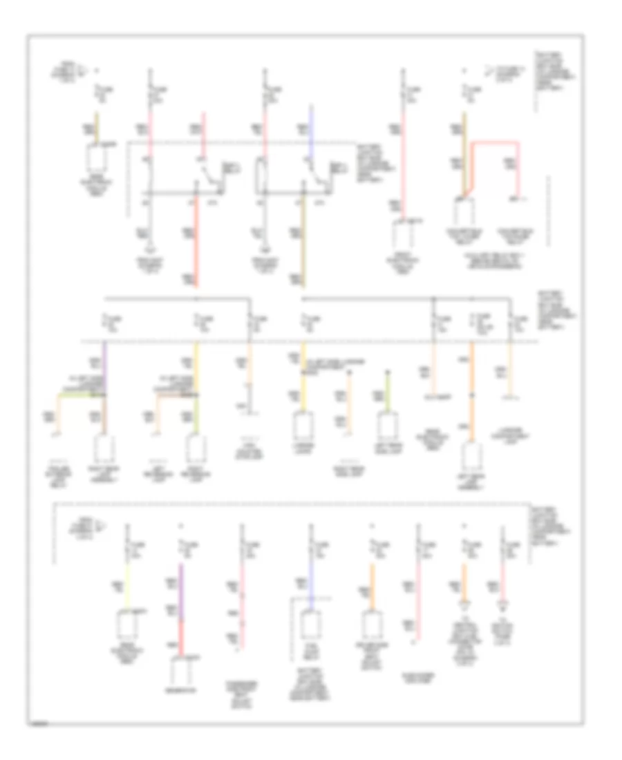 Power Distribution Wiring Diagram (2 of 4) for Ford Thunderbird 2002