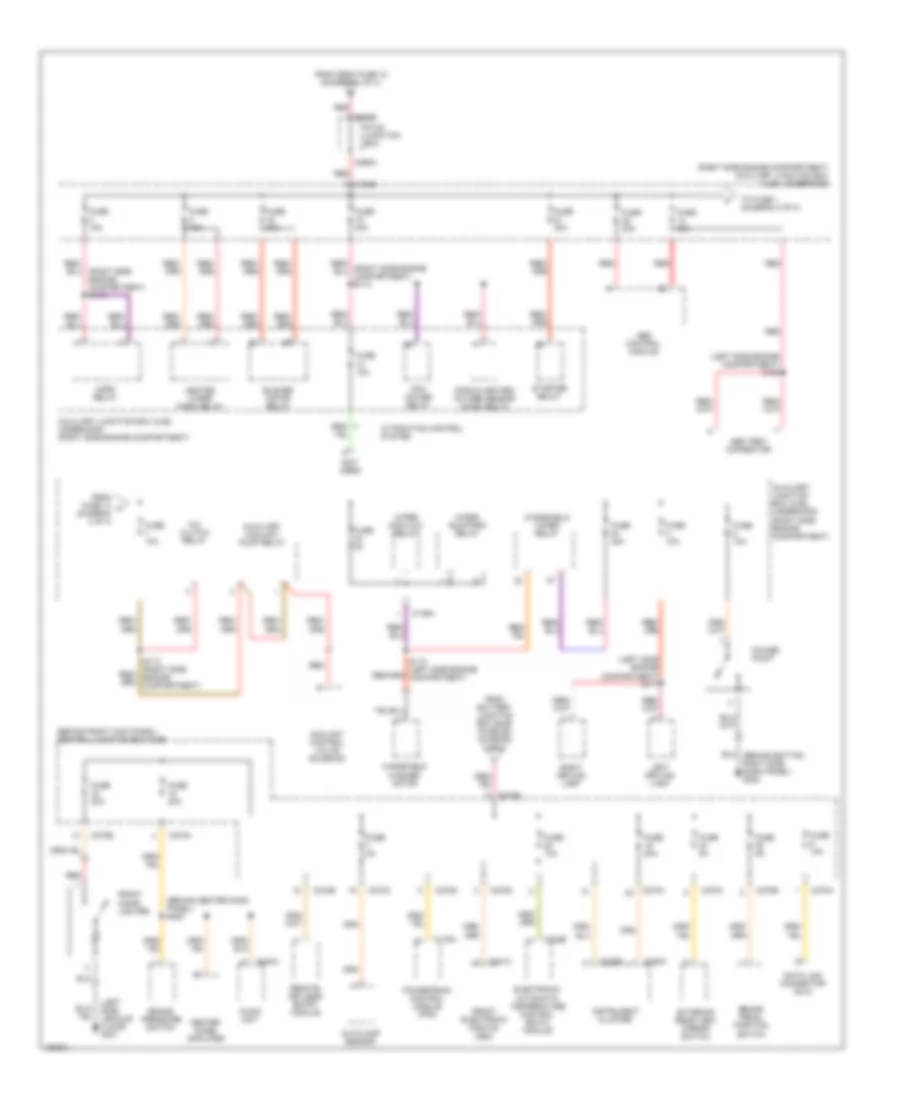 Power Distribution Wiring Diagram (3 of 4) for Ford Thunderbird 2002