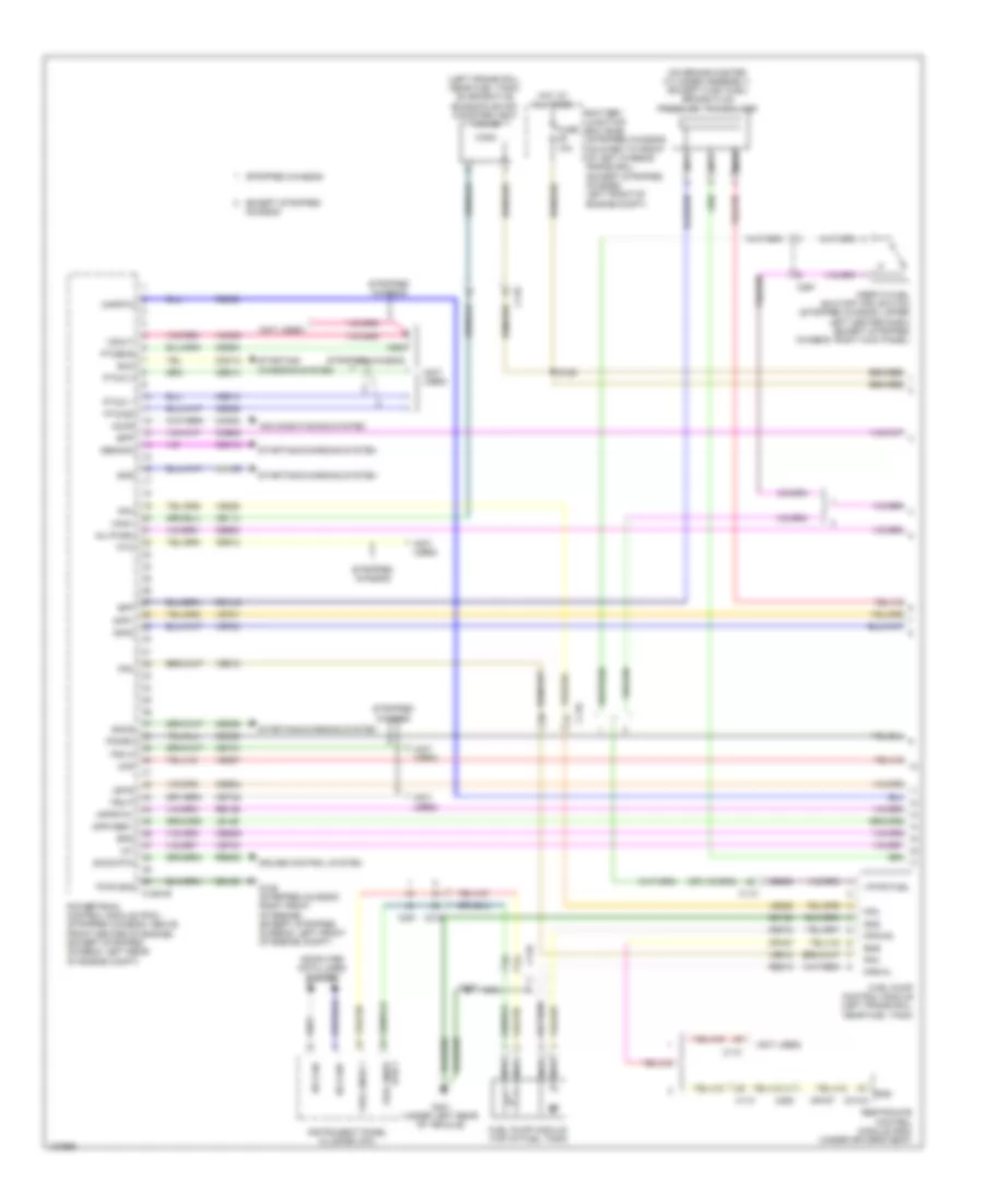 6.8L, Engine Performance Wiring Diagram (1 of 5) for Ford E-350 Super Duty 2014