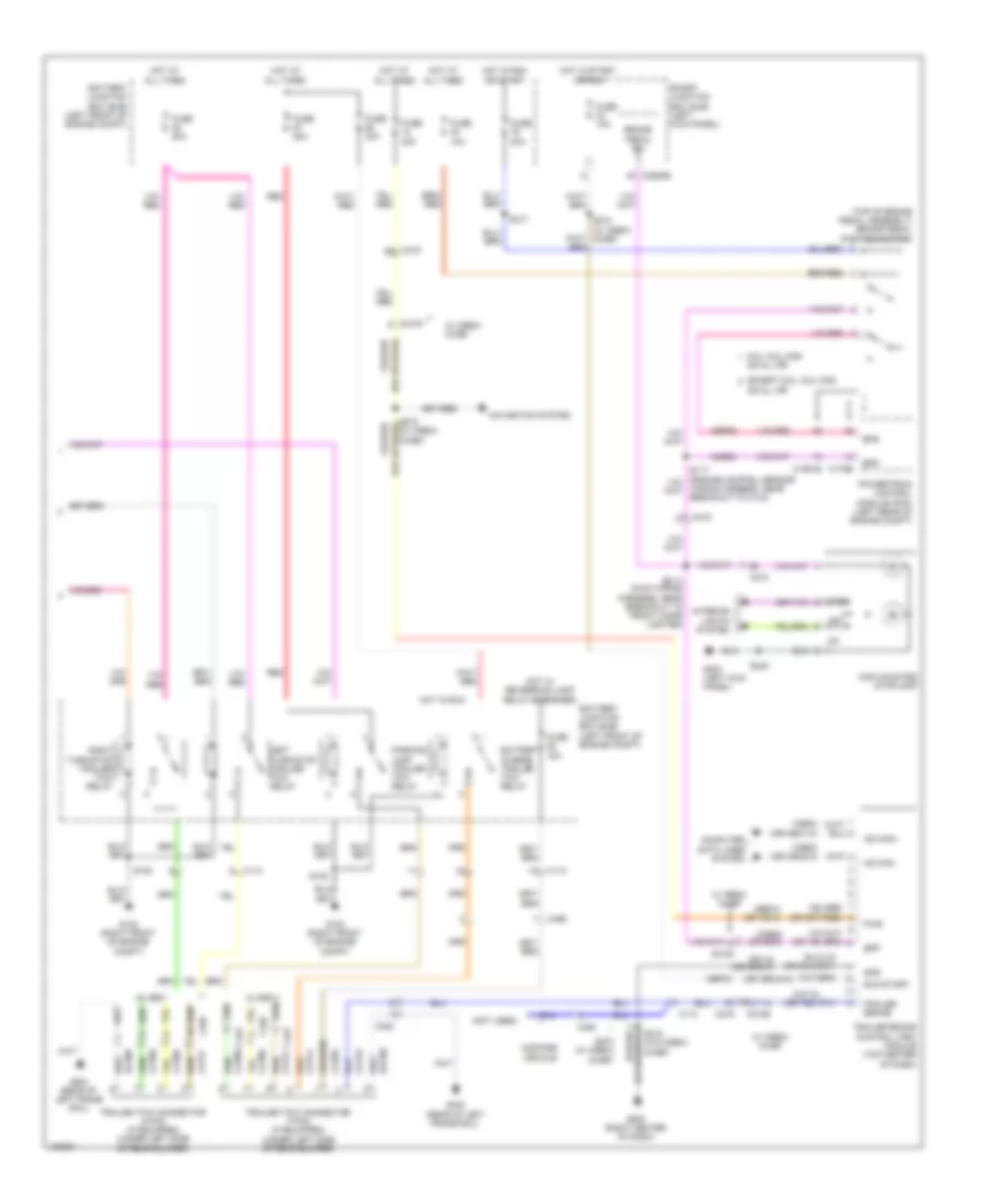 Exterior Lamps Wiring Diagram Except Cutaway  Stripped Chassis 2 of 2 for Ford E 350 Super Duty 2014