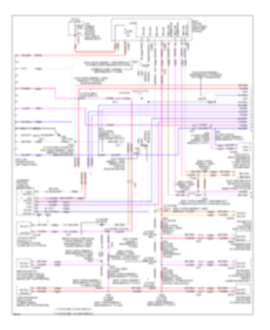 Computer Data Lines Wiring Diagram 1 of 2 for Ford Escape S 2013