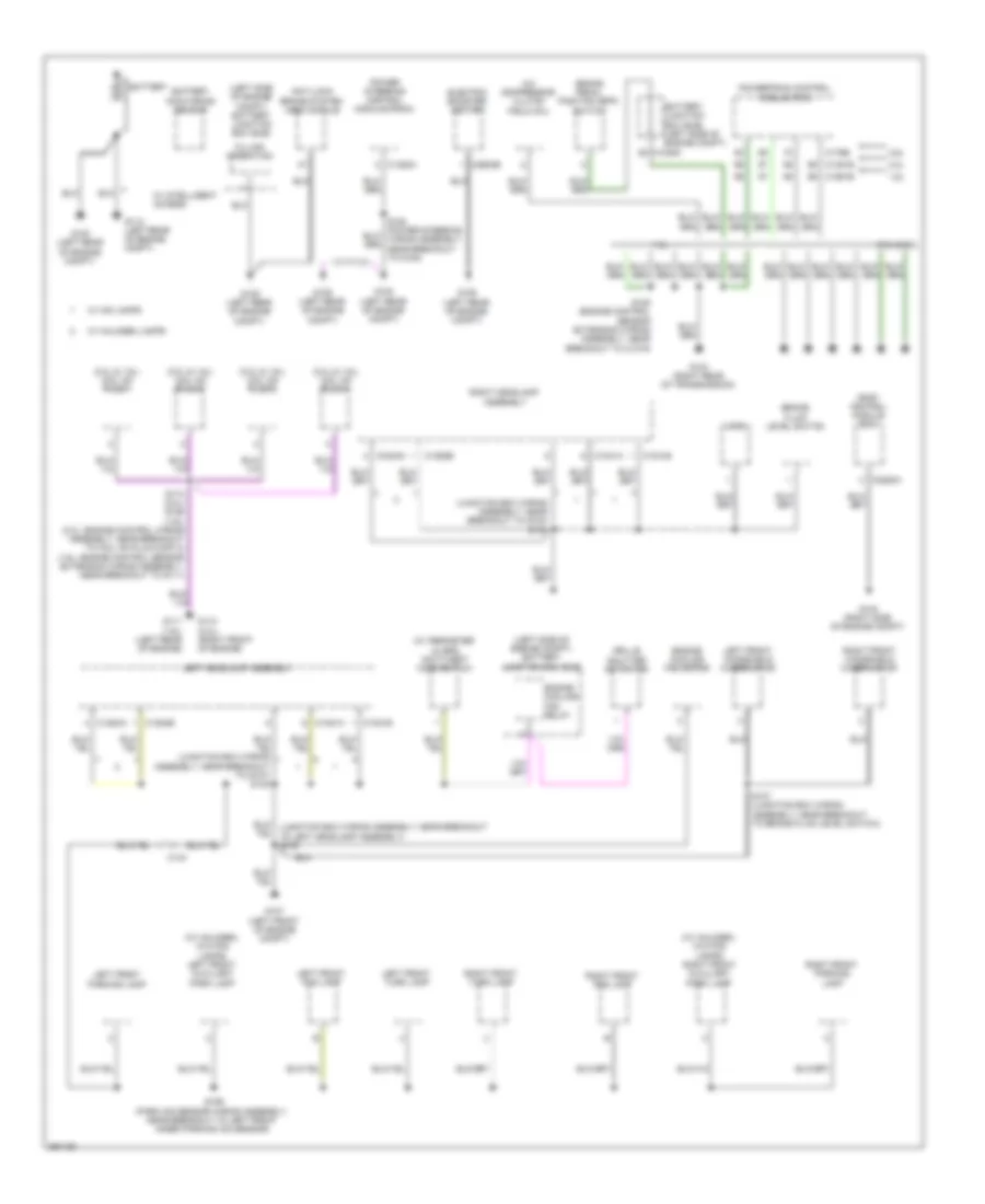 Ground Distribution Wiring Diagram 1 of 4 for Ford Escape S 2013