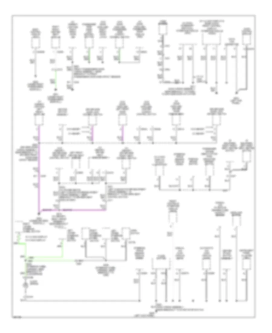 Ground Distribution Wiring Diagram (2 of 4) for Ford Escape S 2013