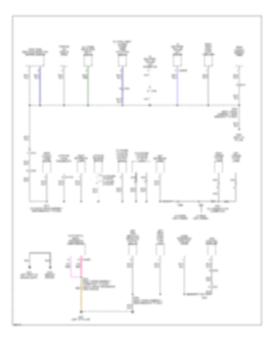 Ground Distribution Wiring Diagram (4 of 4) for Ford Escape S 2013
