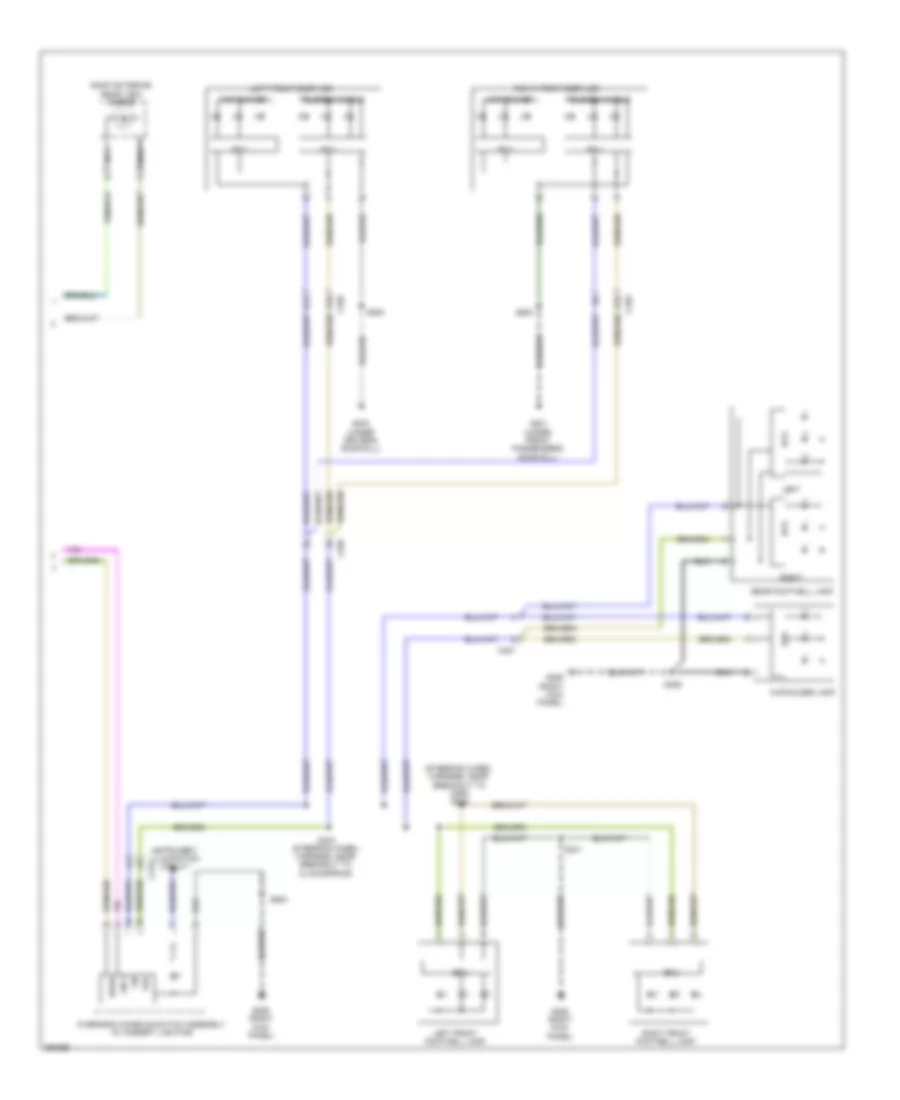 Courtesy Lamps Wiring Diagram (3 of 3) for Ford Escape S 2013
