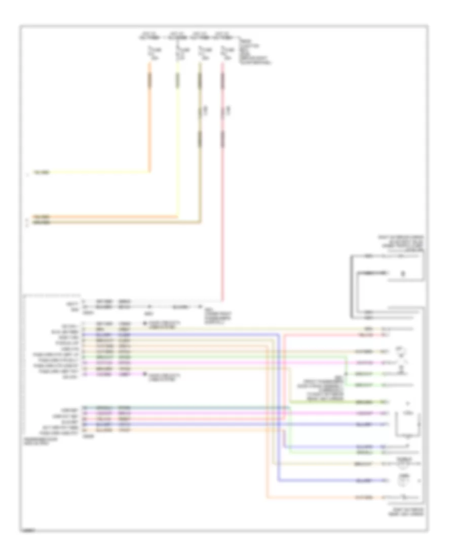 Memory Mirrors Wiring Diagram (2 of 2) for Ford Escape S 2013