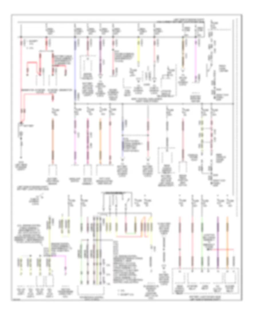 Power Distribution Wiring Diagram 1 of 6 for Ford Escape S 2013