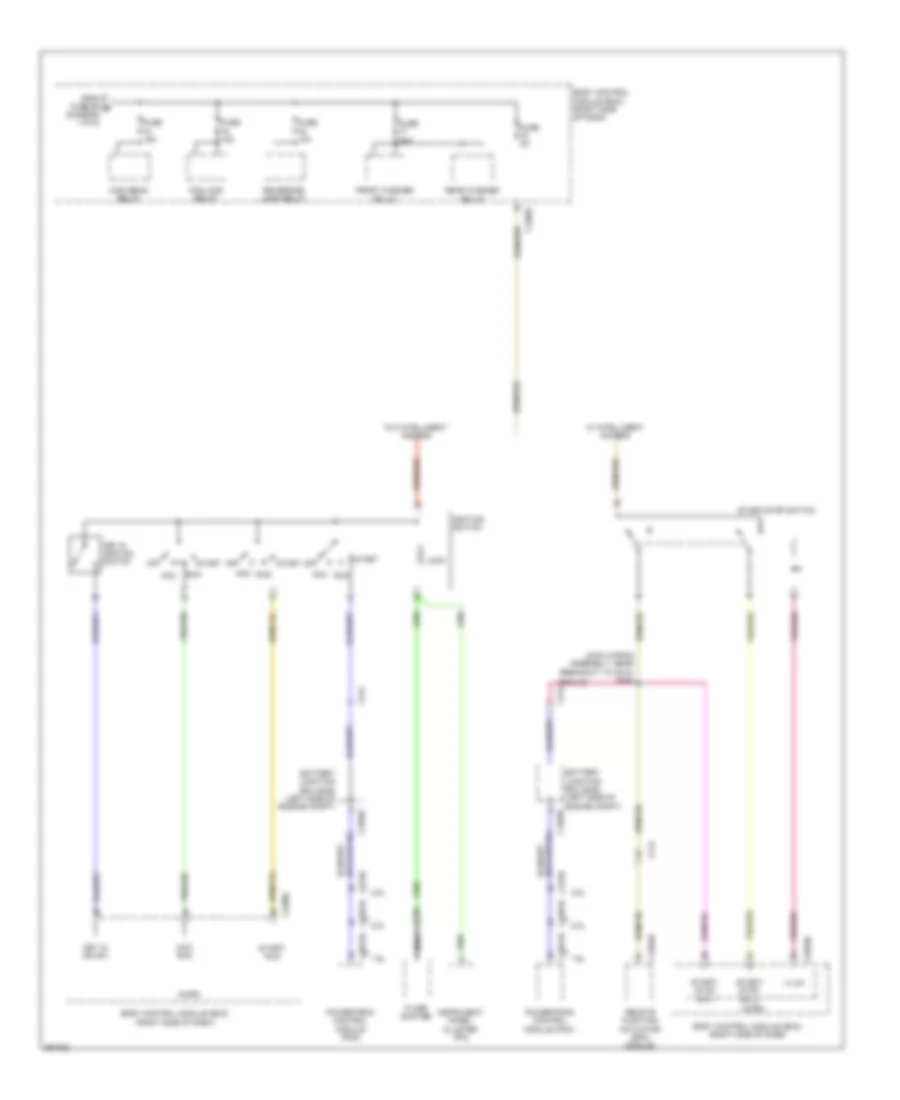 Power Distribution Wiring Diagram 4 of 6 for Ford Escape S 2013