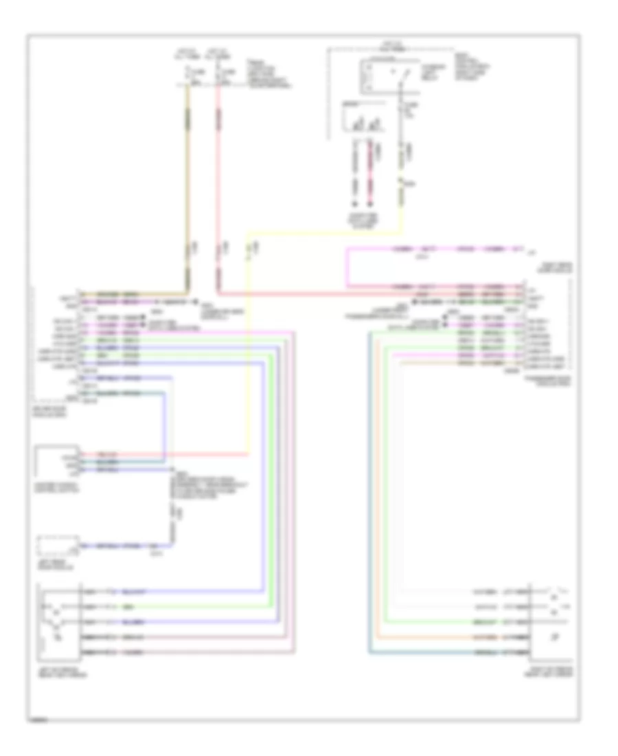 Power Mirrors Wiring Diagram, with Door Module for Ford Escape S 2013
