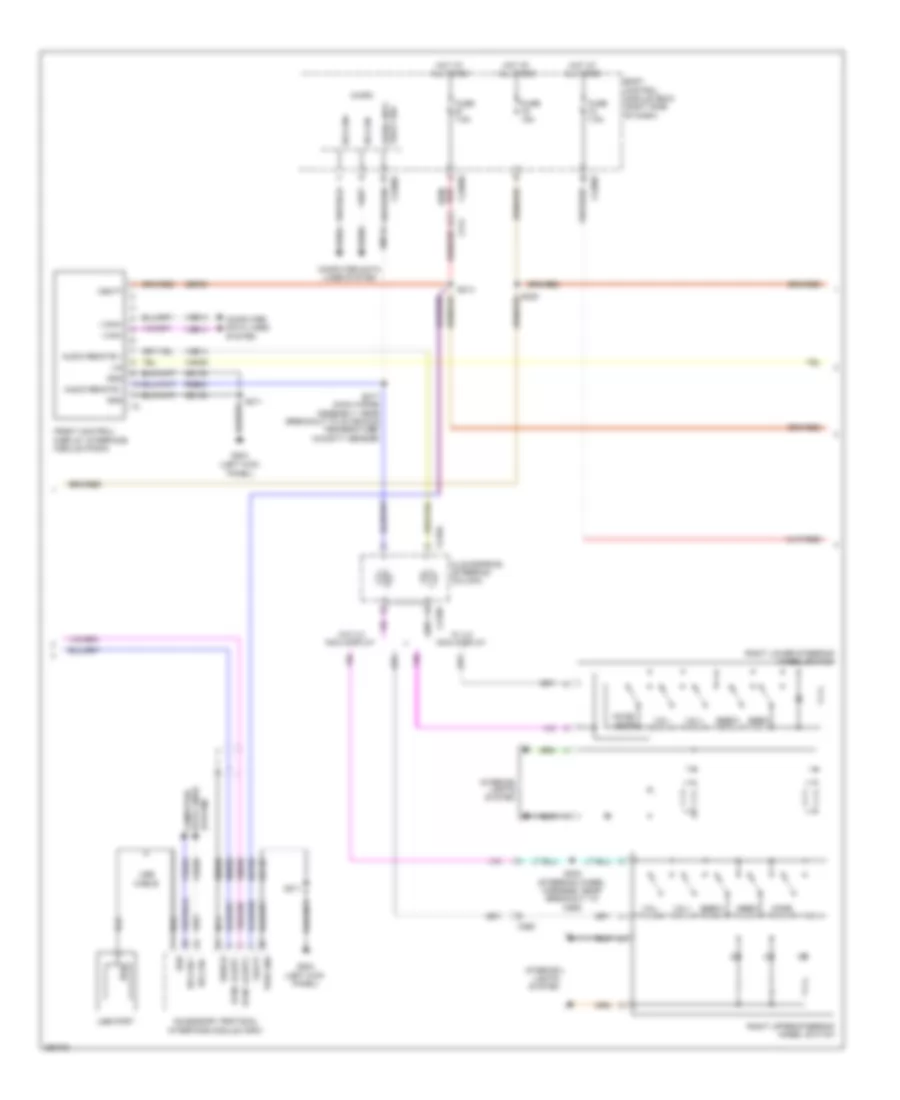 Radio Wiring Diagram, without Sony (2 of 3) for Ford Escape S 2013