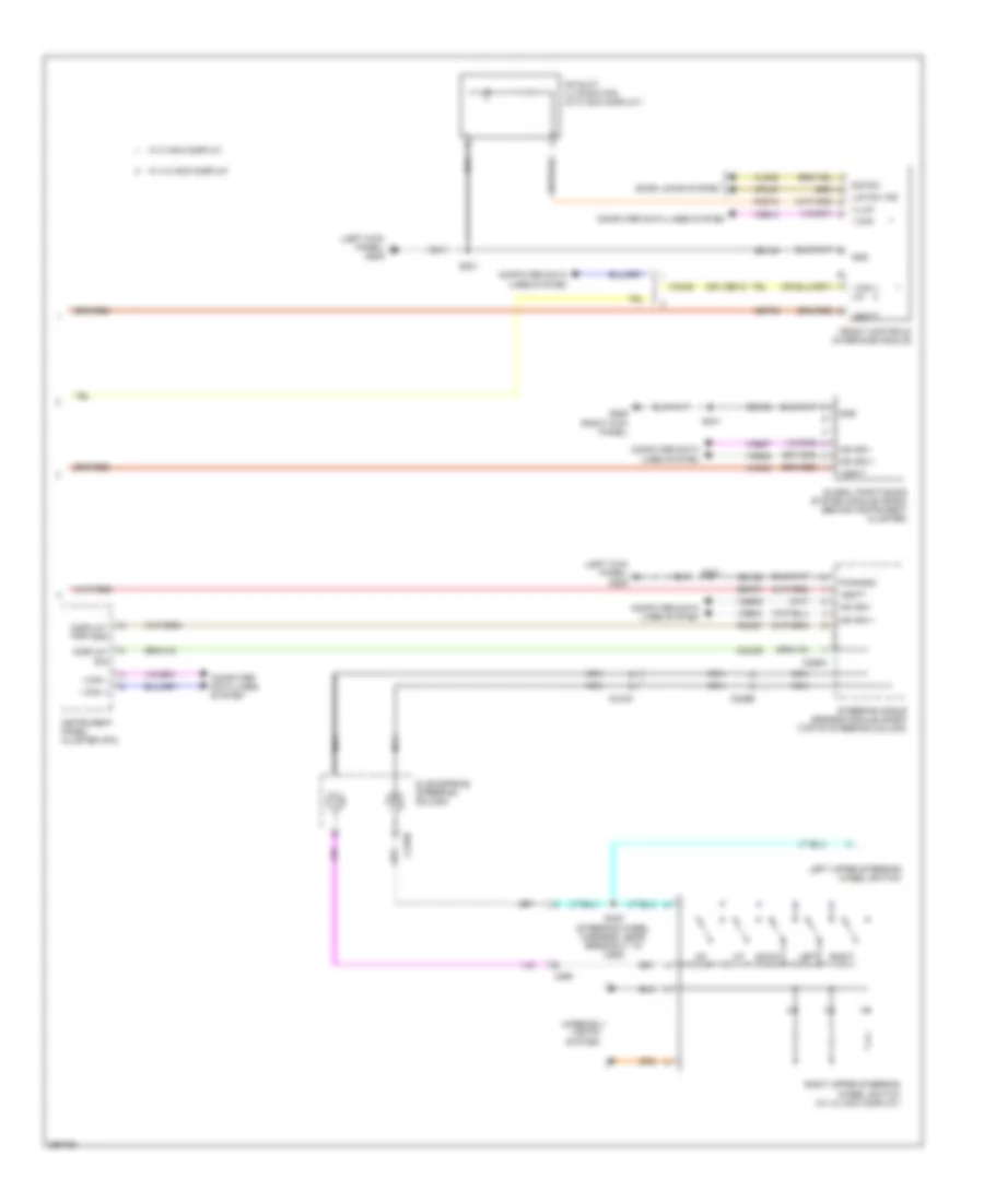Radio Wiring Diagram, without Sony (3 of 3) for Ford Escape S 2013