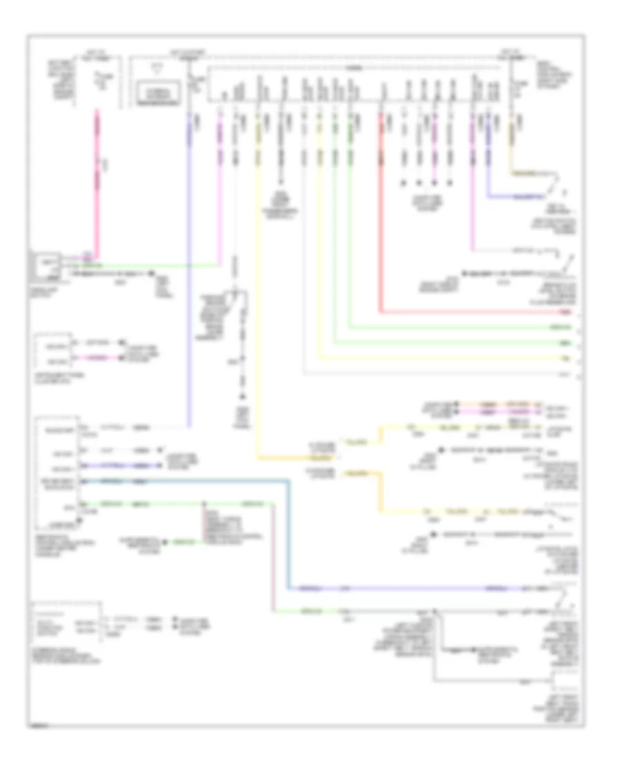 Warning Systems Wiring Diagram 1 of 2 for Ford Escape S 2013