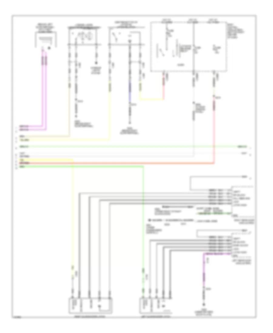 Forced Entry Wiring Diagram, with Door Module (2 of 3) for Ford Transit Connect Titanium 2014